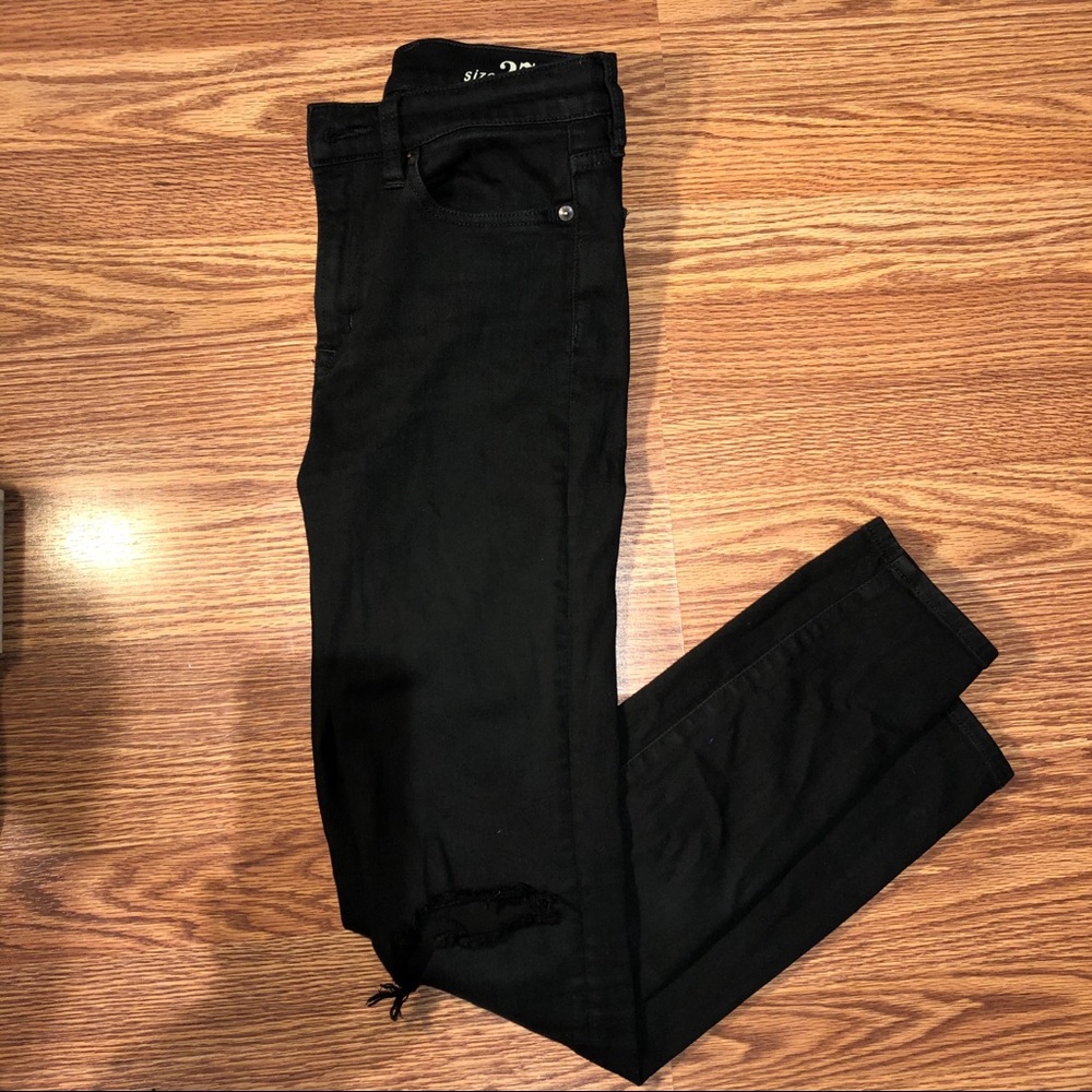 J.CREW Black High Rise Skinny